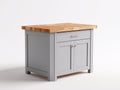 Credenza - Legno-Metallo - 105 x 55 x 90 cm - Grigio-Legno naturale - Stile Shaker contemporaneo